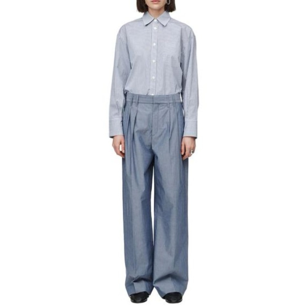 Maria McManus NWT size 6 Chambray Blue Pleated Pants